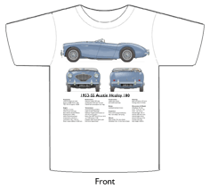 Austin Healey 100 1953-55 T-shirt Front